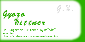 gyozo wittner business card